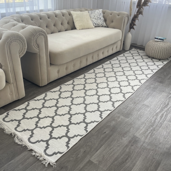 Килимова доріжка 80х300 "Melange Gray"
